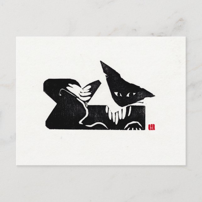 Carte postale originale Cat Art (Devant)