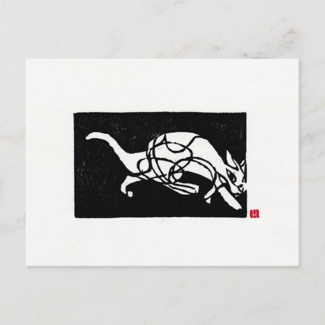 Carte postale originale Cat Art (Devant)