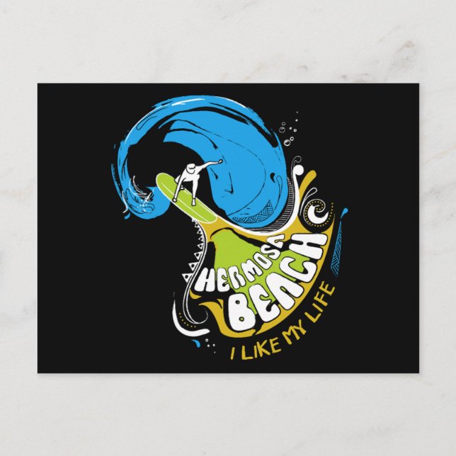 Carte postale originale "J'aime MA vie" (Devant)