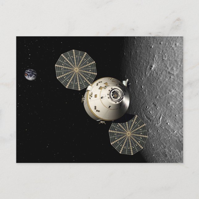 Carte Postale Orion Spacecraft en Orbite lunaire (Devant)