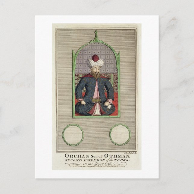 Carte Postale Orkhan (c.1288-c.1362), fils d'Osman, deuxième emp (Devant)