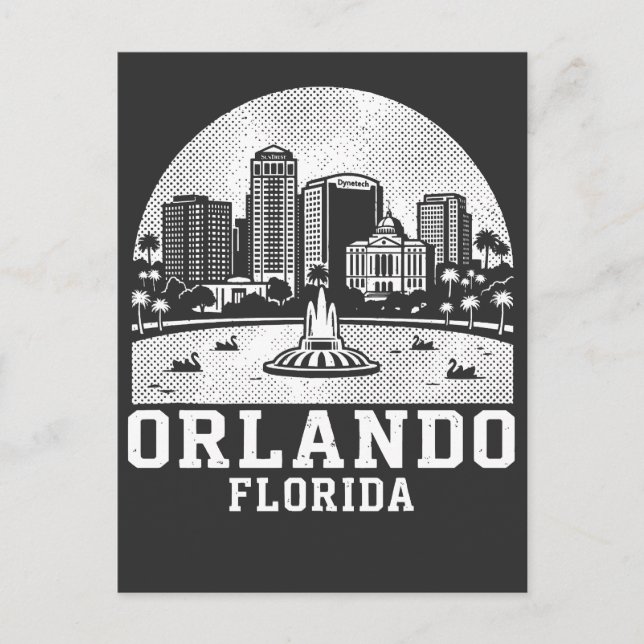 Carte Postale Orlando City Floride (Devant)