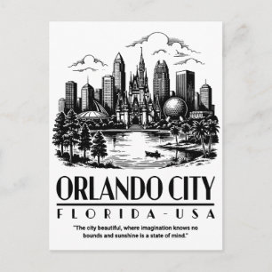 Carte Postale Orlando City Floride États-Unis