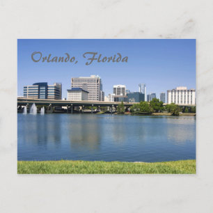 Carte Postale Orlando, Florida from across Lake Lucerne