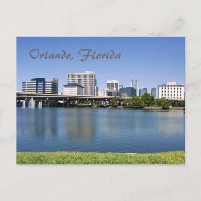 Carte Postale Orlando, Florida from across Lake Lucerne (Devant)