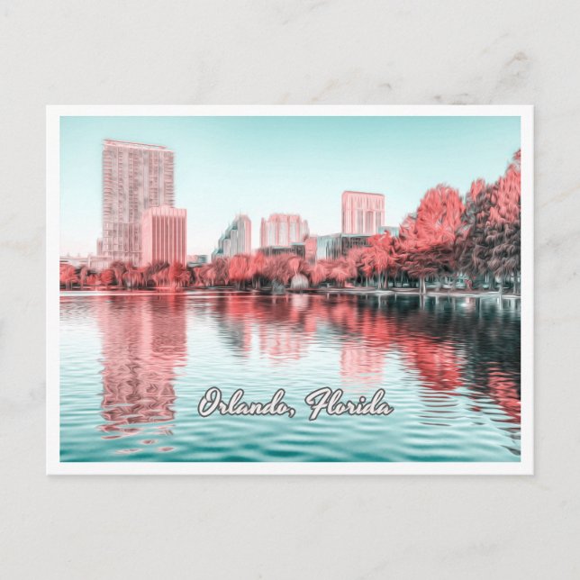 CARTE POSTALE ORLANDO FLORIDA - LAC EOLA