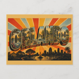 Carte Postale Orlando Floride Jardin Botanique Lac Art
