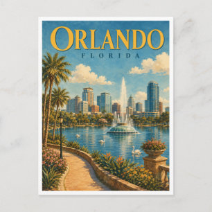 Carte Postale Orlando Floride Lac Eola GeoSaga