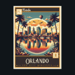 Carte Postale Orlando, Floride | VINTAGE<br><div class="desc">Transportez-vous dans le monde enchanteur de vintage Orlando avec notre carte postale Vintage captivante. Ce charmant morceau d'histoire présente une illustration séduisante d'Orlando, en Floride, capturant l'essence de la ville à son époque dorée. Que vous soyez originaire de Floride, passionné de voyages ou amateur d'art, cette carte postale est un...</div>