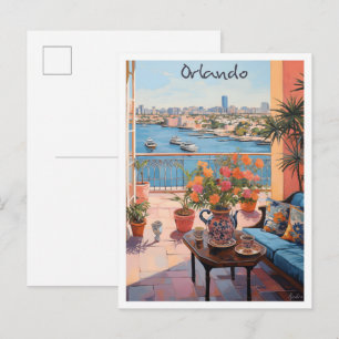 Carte Postale Orlando Floride Voyage Esthétique