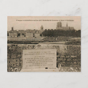 Carte Postale Orléans Jeanne d'Arc Monument France Réplique 1923
