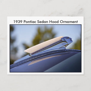 Carte Postale Ornement Pontiac Sedan Hood 1939