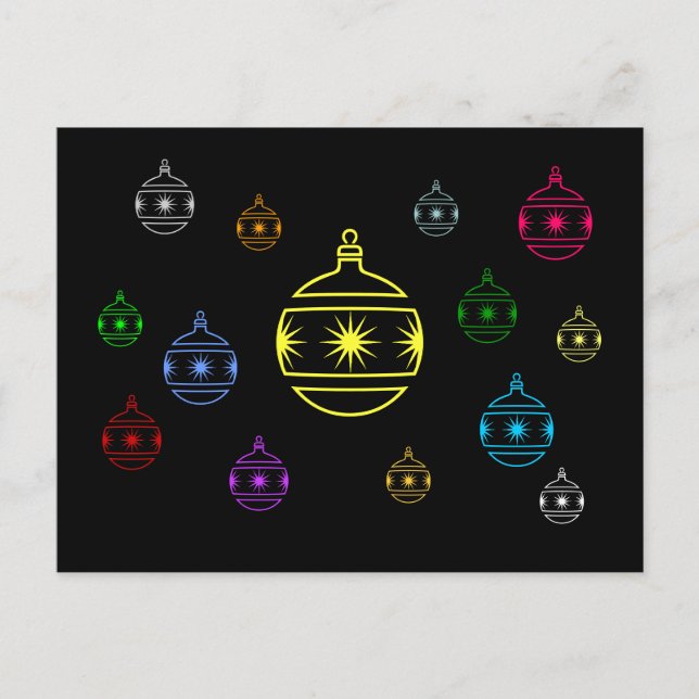 carte postale - Ornements de vacances (Devant)