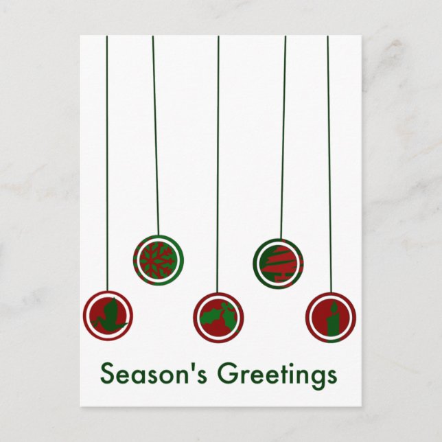 Carte Postale Ornements modernes (Devant)