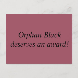 Carte Postale Orphan Black mérite un prix