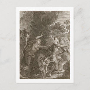 Carte Postale Orpheus, Leading Eurydice Out of Hell, Looks Back