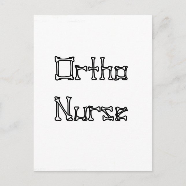 Carte Postale Ortho Nurse (Devant)