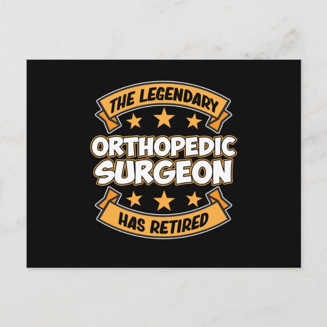 Carte Postale Orthopedic Surgeon Retirement Surgery Medical (Devant)