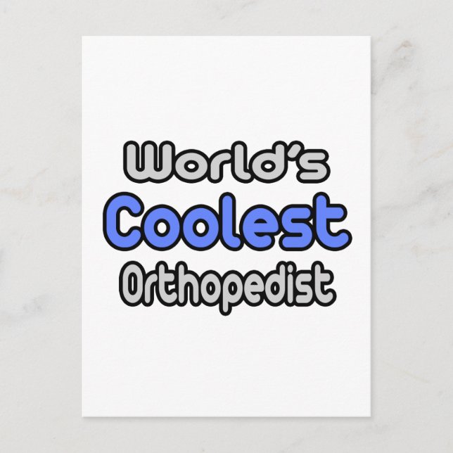 Carte Postale Orthopédiste le plus froid du monde (Devant)