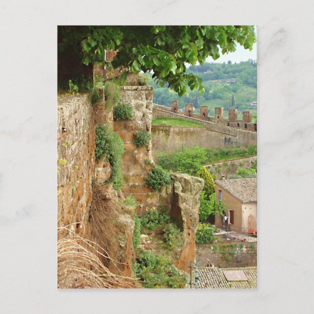 Carte Postale Orvieto Battlement (Devant)