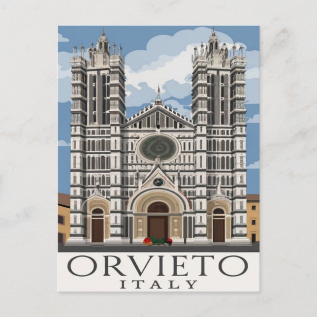 Carte Postale Orvieto, Italie (Devant)