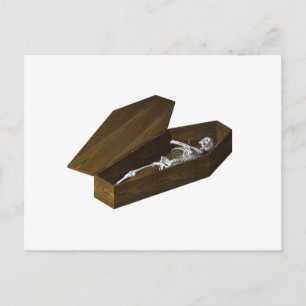 Carte Postale Os dans un café : Halloween: