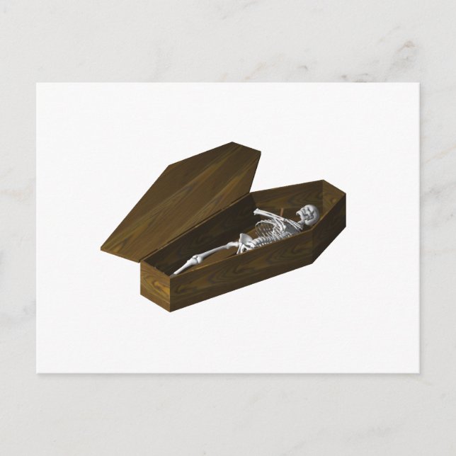 Carte Postale Os dans un café : Halloween: (Devant)