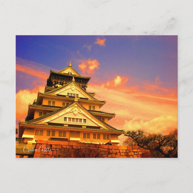 Carte Postale Osaka Castle (Sunset ver.) [Carte postale] (Devant)