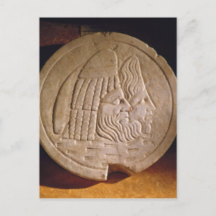 Carte Postale Oscillum représentant des masques de théâtre