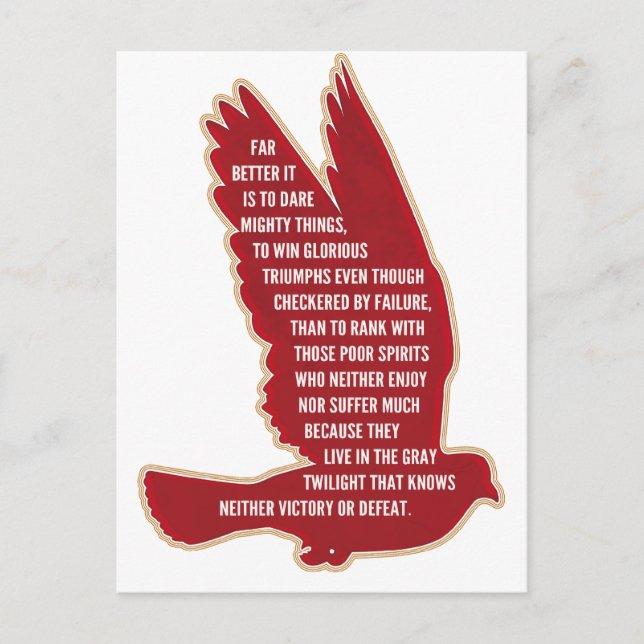 Carte Postale Oser des choses puissantes (Devant)