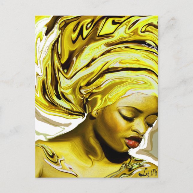 CARTE POSTALE OSHUN EDE PAR LIZ LOZ (Devant)