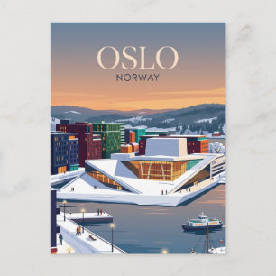 Carte Postale Oslo Norvège