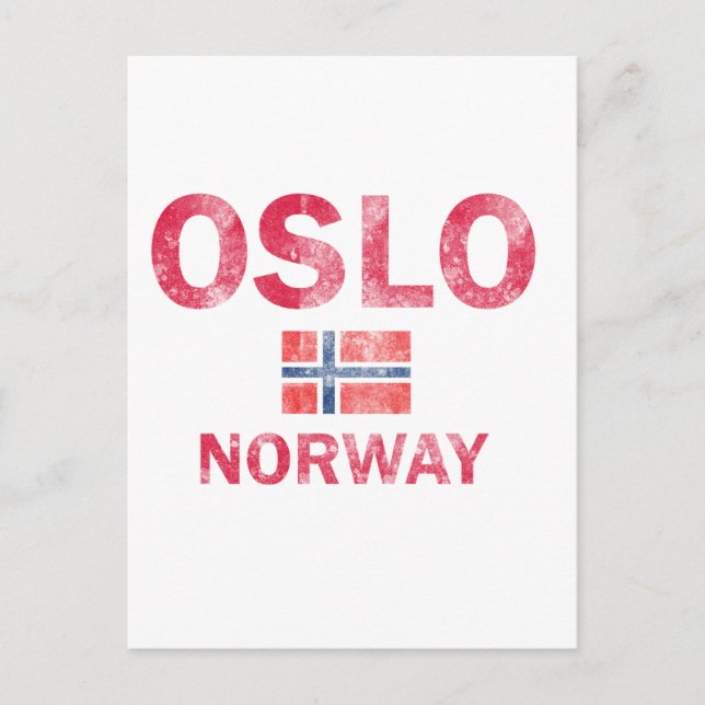 Carte Postale Oslo Norvège Designs (Devant)