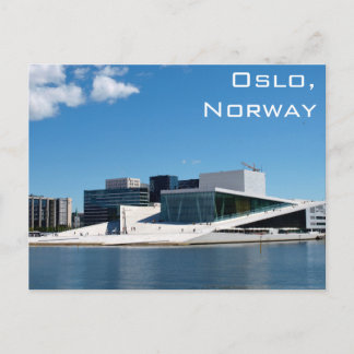 Carte Postale Oslo Opera House In Norway On A Summer Day