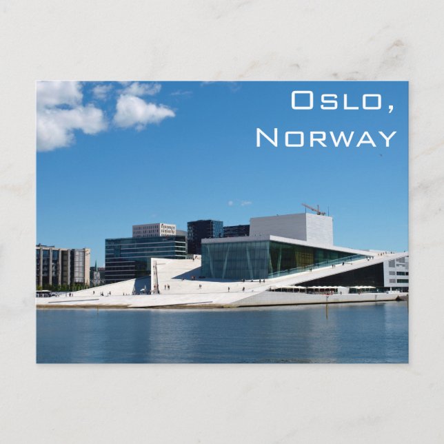 Carte Postale Oslo Opera House In Norway On A Summer Day (Devant)