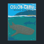 Carte Postale Oslob Cebu Philippines Baleine Shark Travel Vintag<br><div class="desc">Oslob Cebu avec Whale Sharks design vectoriel art. Oslob est situé à la pointe sud de Cebu. C'est une petite ville côtière mais elle est devenue mondialement célèbre à cause des requins baleines.</div>