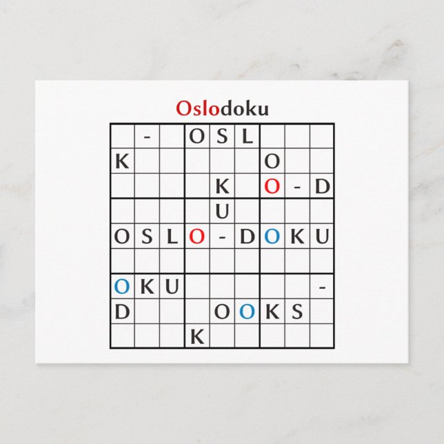Carte Postale oslodoku (Devant)