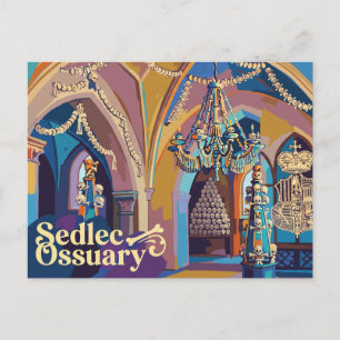 Carte Postale Ossuaire de Sedlec République tchèque