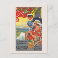 Ostende Dover Poster vintage 1920