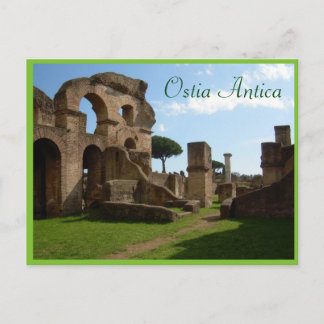 Carte Postale Ostia Antica, Rome avec texte
