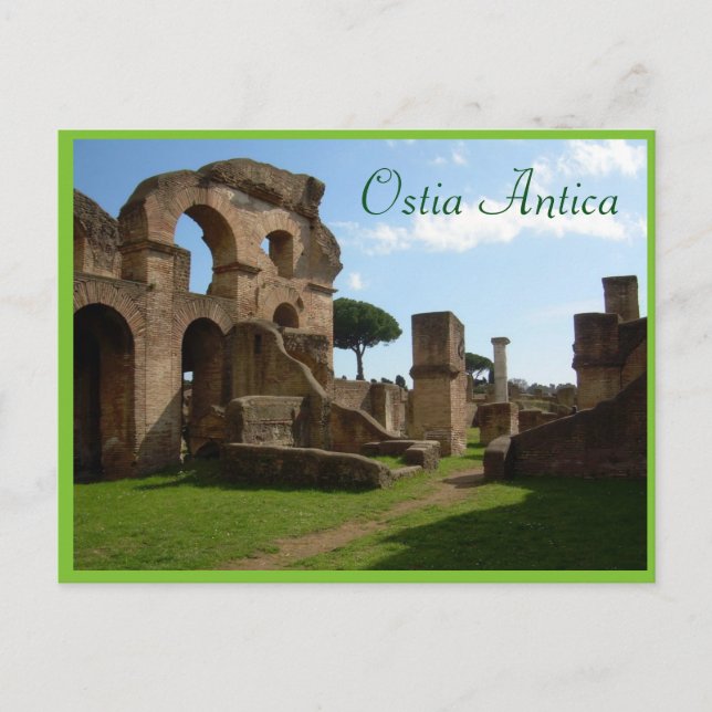 Carte Postale Ostia Antica, Rome avec texte (Devant)