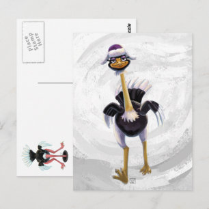 Carte Postale Ostrich de montagne