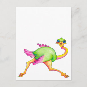 Carte Postale Ostrich rare