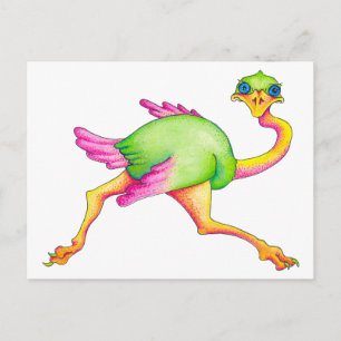 Carte Postale Ostrich rare