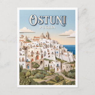 Carte Postale Ostuni la ville blanche Italie