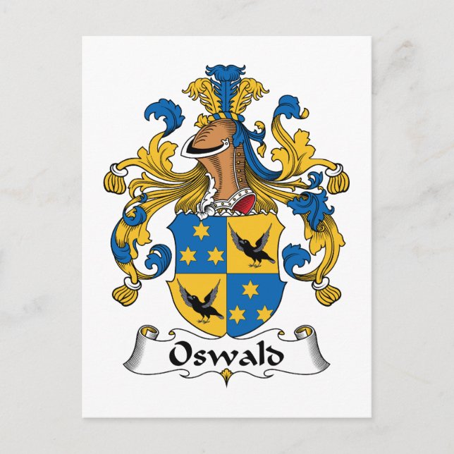 Carte Postale Oswald Family Crest (Devant)