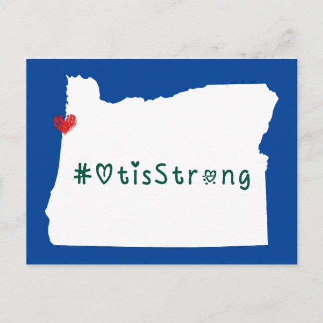 Carte Postale Otis Strong Heart White (Devant)