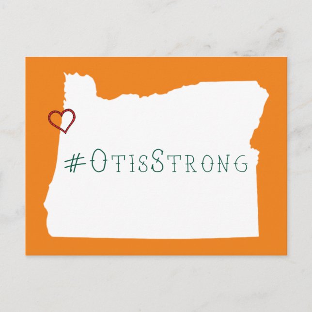 Carte Postale Otis Strong Rope Coeur Blanc (Devant)