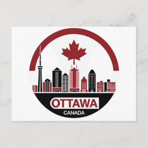Carte Postale Ottawa Canada Skyline