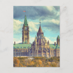 Carte Postale Ottawa Parlement Hill Ontario Canada Art